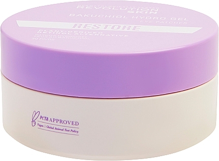 Hydrogel-Augenpatches - Revolution Skincare Pearlescent Purple Bakuchiol Hydro Gel Eye Patches — Bild N4