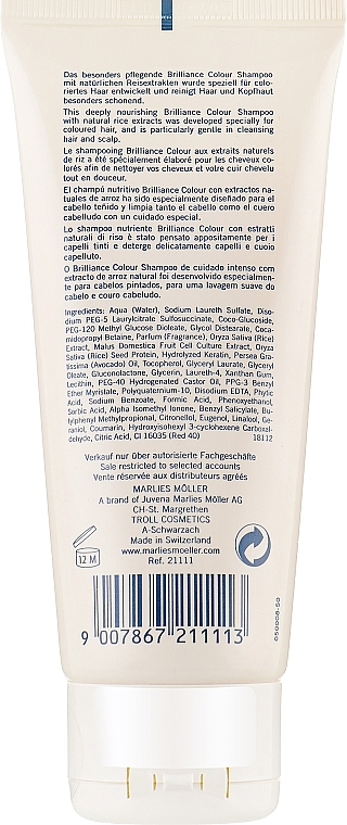 Schützendes Shampoo für coloriertes Haar - Marlies Moller Brilliance Colour Shampoo — Bild N2
