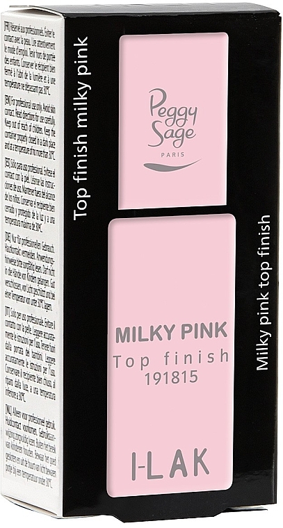 Nagelüberlack - Peggy Sage Top Finish Milky Pink I-Lak — Bild N2