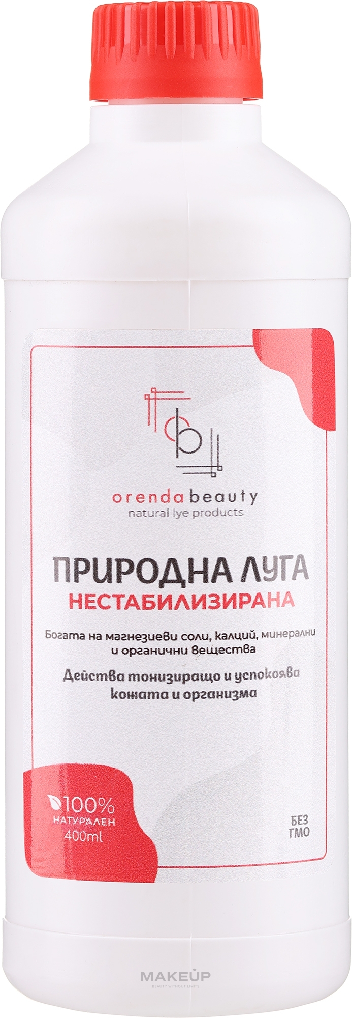 Unstabilisierte Naturlauge - Orenda Beauty  — Bild 400 ml