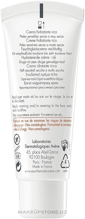 Intensive feuchtigkeitsspendende Gesichtscreme - Avene Hydrance Rich Hydrating Cream — Bild N3
