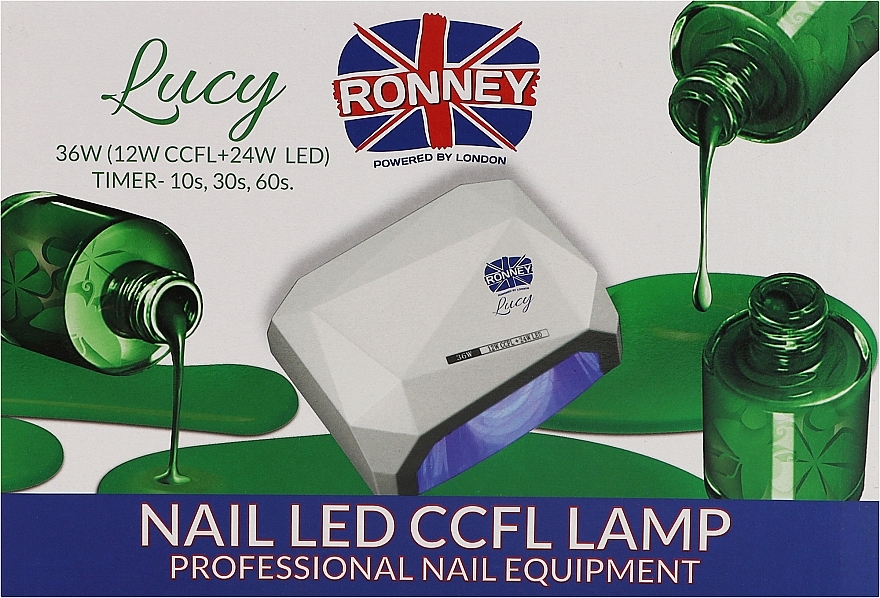 UV-Lampe für Nageldesign CCFL+LED rot - Ronney Profesional Lucy CCFL + LED 36W (12W CCFL+24W LED) — Bild N2