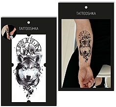 Temporäres Tattoo Unbeugsamer Wolf - Tattooshka — Bild N1