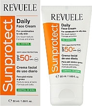  Gesichtscreme mit Sonnenschutz Oil Control  - Revuele Sunprotect Oil Control Daily Face Cream For Combination To Oily Skin SPF 50+ — Bild N2