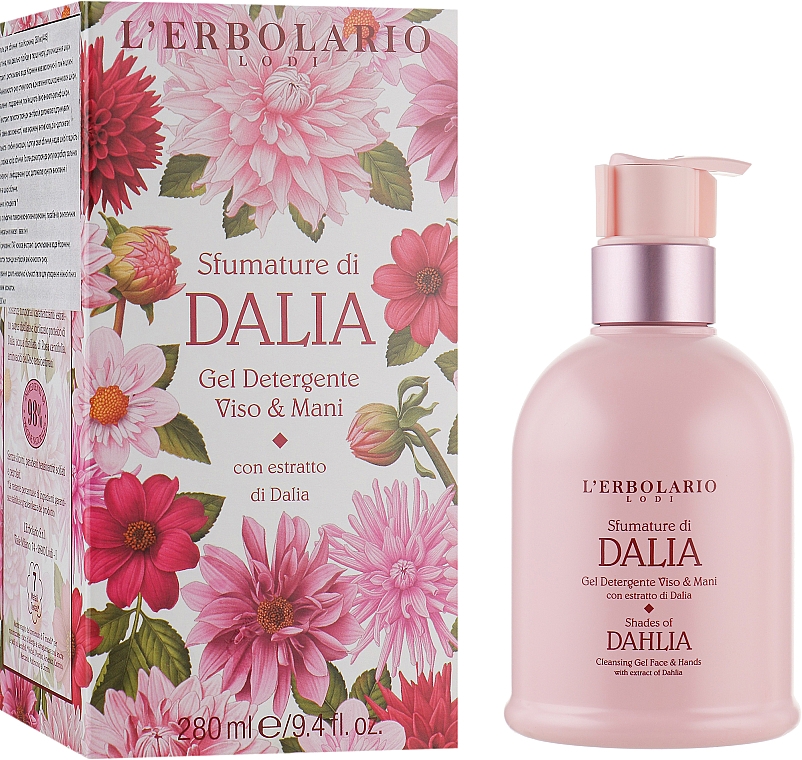 Reinigungsgel für Gesicht und Körper Dahlia - L'erbolario Gel Detergente Viso & Mani Sfumature Di Dalia — Bild N1