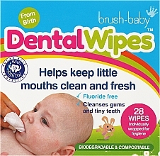 Düfte, Parfümerie und Kosmetik Einweg-Zahnreinigungstücher für Babys DentalWipes - Brush-Baby