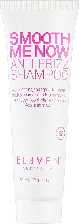 Glattendes und feuchtigkeitsspendendes Shampoo für widerspenstiges und krauses Haar - Eleven Australia Smooth Me Now Anti-Frizz Shampoo — Bild N1