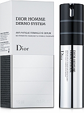 Düfte, Parfümerie und Kosmetik Straffendes Augenserum gegen dunkle Ringe und Schwellungen mit Vitamin E - Dior Homme Dermo System Eye Serum 15ml