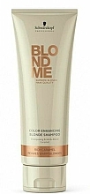 Farbschützendes Shampoo für warme Blondtöne - Schwarzkopf Blondme Color Enhancing Rich Caramel Warm Blond Shampoo — Bild N1