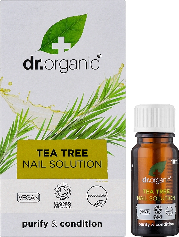 Pflegeprodukt für Nägel mit Teebaum - Dr. Organic Bioactive Skincare Tea Tree Nail Solution — Bild N2