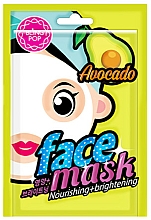 Nährende und aufhellende Tuchmaske für das Gesicht mit Avocadoextrakt - Bling Pop Avocado Nourishing & Brightening Mask — Bild N1