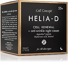 Anti-Falten Nachtcreme für das Gesicht 55+ - Helia-D Cell Concept Cream — Bild N4