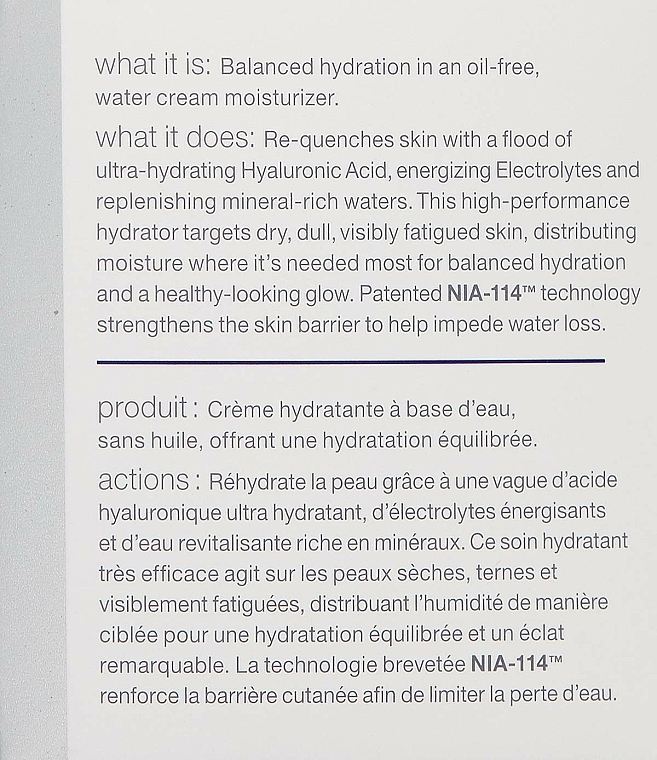 Feuchtigkeitsspendende Gesichtscreme mit Hyaluronsäure - StriVectin Advanced Hydration Re-Quench Water Cream Hyaluronic + Electrolyte Moisturizer — Bild N3