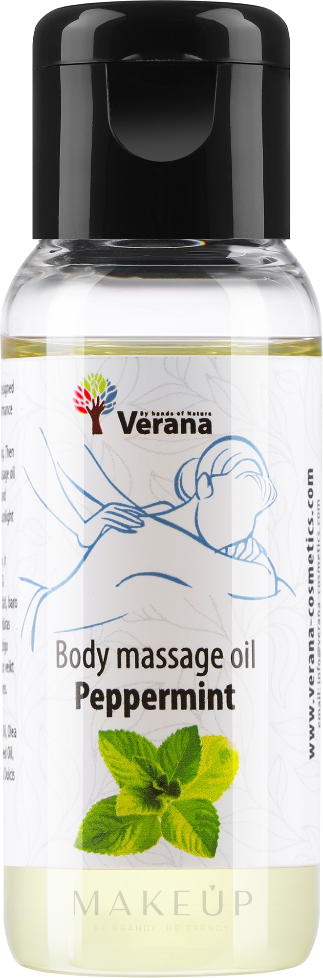 Körpermassageöl Peppermint - Verana Body Massage Oil — Bild 30 ml