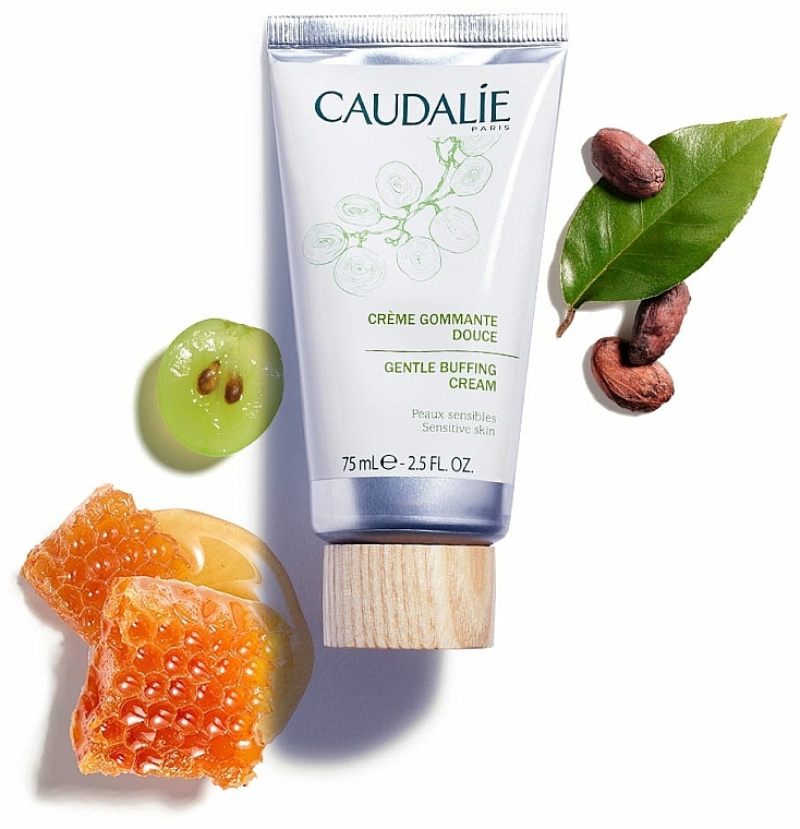 Sanfte Gesichtspeeling-Creme für empfindliche Haut - Caudalie Cleansing & Toning Gentle Buffing Cream — Bild N3