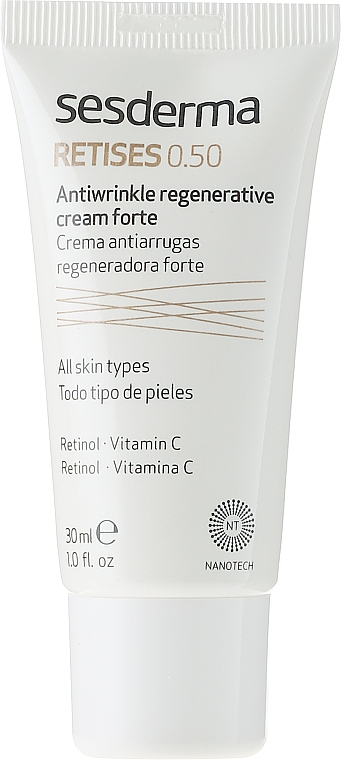 Regenerierende Anti-Falten Gesichtscreme mit Retinol und Vitamin C - SesDerma Laboratories Retises 0.50% Antiwrinkle Regenerative Cream Forte — Foto N2