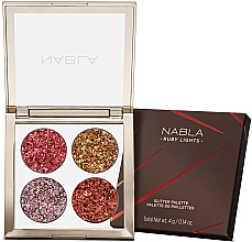 Düfte, Parfümerie und Kosmetik Lidschatten-Palette - Nabla Ruby Lights Collection Glitter Palette