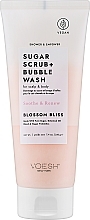 Düfte, Parfümerie und Kosmetik Zuckerpeeling für Kopfhaut und Körper Bliss of Flowers - Voesh Sugar Scrub+Bubble Wash Blossom Bliss