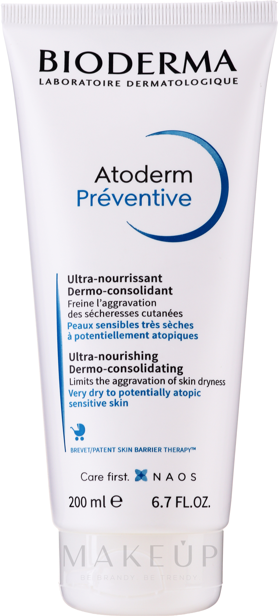 Nährende Körpercreme gegen das Austrocknen der Haut bei kleinen Kindern - Bioderma Atoderm Preventive Nourishing Cream Dermo-Consolidating — Bild 200 ml