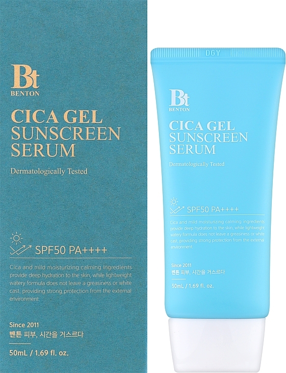 Gel-Serum mit Sonnenschutz - Benton Cica Gel Sunscreen Serum SPF50/PA++++  — Bild N2