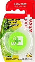 Düfte, Parfümerie und Kosmetik Gewachstes Zahnband mit Limettengeschmack - Edel+White Easy Tape Waxed Dental Tape