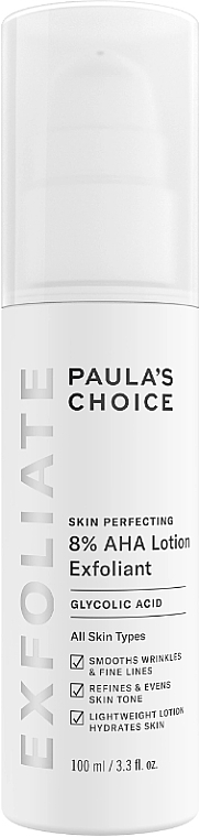 Paula's Choice Skin Perfecting 8% AHA Lotion Exfoliant  - Gesichtsbalsam mit Glykolsäure 8% — Bild N1