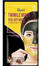 Düfte, Parfümerie und Kosmetik Peel-Off Gesichtsmaske mit Aktivkohle und Gold - Quret Twinkle Multi Peel-Off Mask