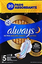 Damenbinden Größe 5 20 St. - Always Ultra Secure Night Extra — Bild N1