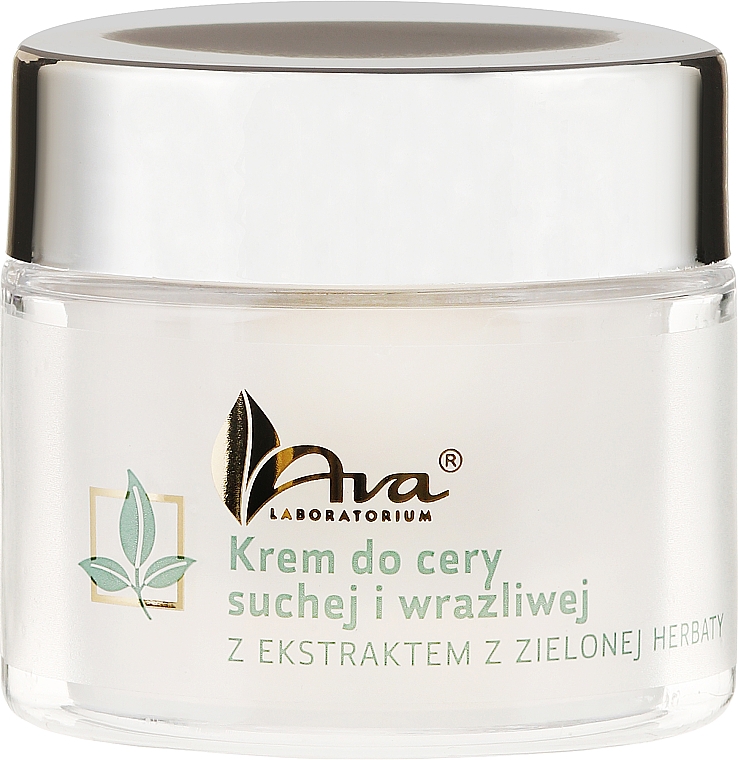 Gesichtscreme mit Grüntee-Extrakt für trockene und empfindliche Haut - Ava Laboratorium Green Tea Cream For Dry And Sensitive Skin — Bild N2