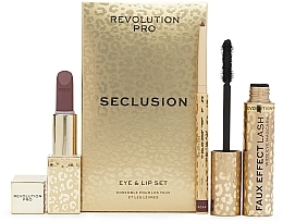 Düfte, Parfümerie und Kosmetik Make-up Set (Lippenstift 3.2g + Lippenkonturenstift 1g + Mascara 8ml) - Revolution PRO Eye & Lip Set Seclusion