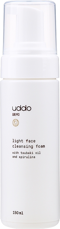 Feuchtigkeitsspendender Gesichtsreinigungsschaum mit Tsubaki-Öl, Spirulina und grünem Tee - Uddo Face Foam — Bild N1