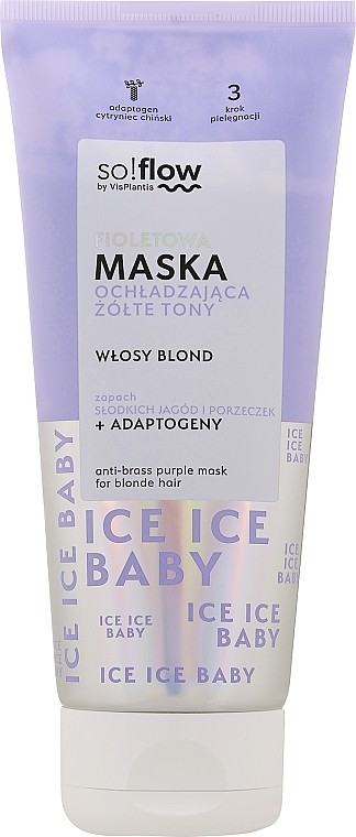 Maske für blondes Haar - SO!FLOW Purple Cooling — Bild N1