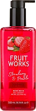 Düfte, Parfümerie und Kosmetik Flüssige Handseife mit Erdbeeren und Pampelmuse - Grace Cole Fruit Works Hand Wash Strawberry & Pomelo