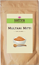 Düfte, Parfümerie und Kosmetik Aufhellende, reinigende und straffende Tonerde für fettige und zu Akne neigende Haut - Sattva Ayurveda Multani Mitti