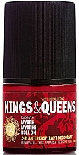 Düfte, Parfümerie und Kosmetik Kings & Queens Caspar Myrrh - Roll-on Antiperspirant Deodorant