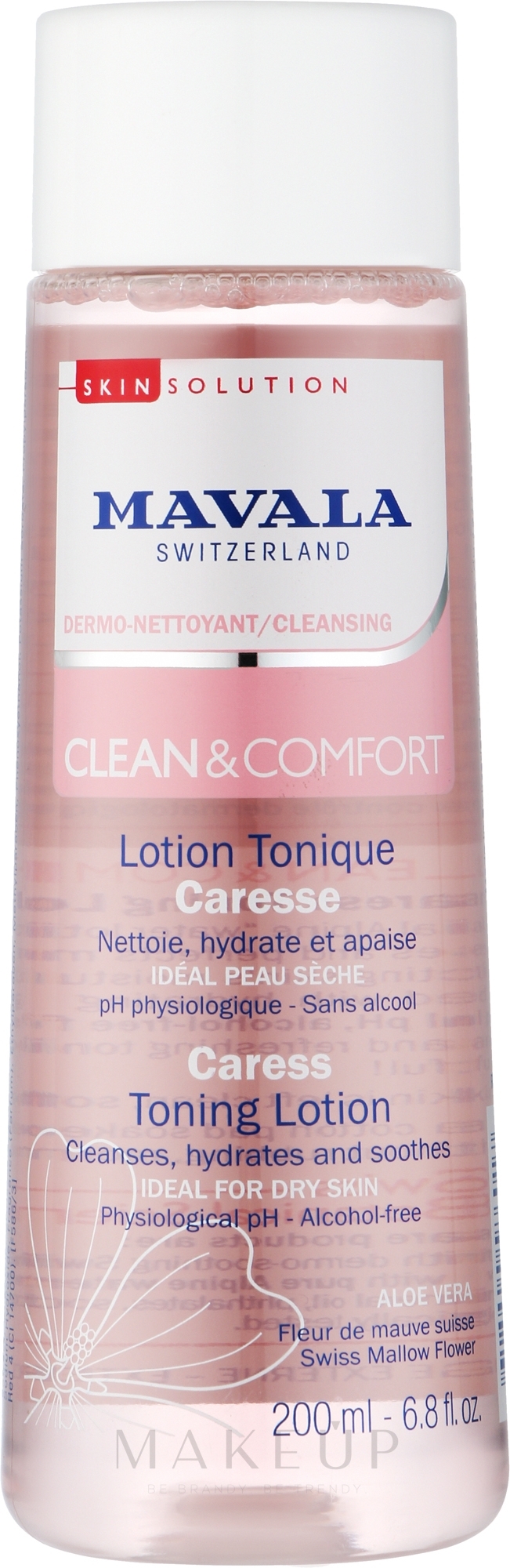 Tonisierende Gesichtslotion mit Malvenblütenwasser - Mavala Clean & Comfort Careless Toning Lotion — Bild 200 ml