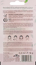 Feuchtigkeitsspendende Peelingmaske für das Gesicht mit schwarzem Tee und Luffa - Bielenda Black Tea Power Luffa Mask 2in1 — Bild N2