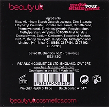 Kompaktes Rouge - Beauty UK Cosmetics Baked Blusher (1 -Popsicle Pink) — Bild N2