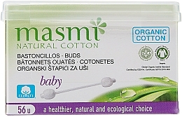Düfte, Parfümerie und Kosmetik Wattestäbchen für Babys 56 St. - Masmi Natural Cotton