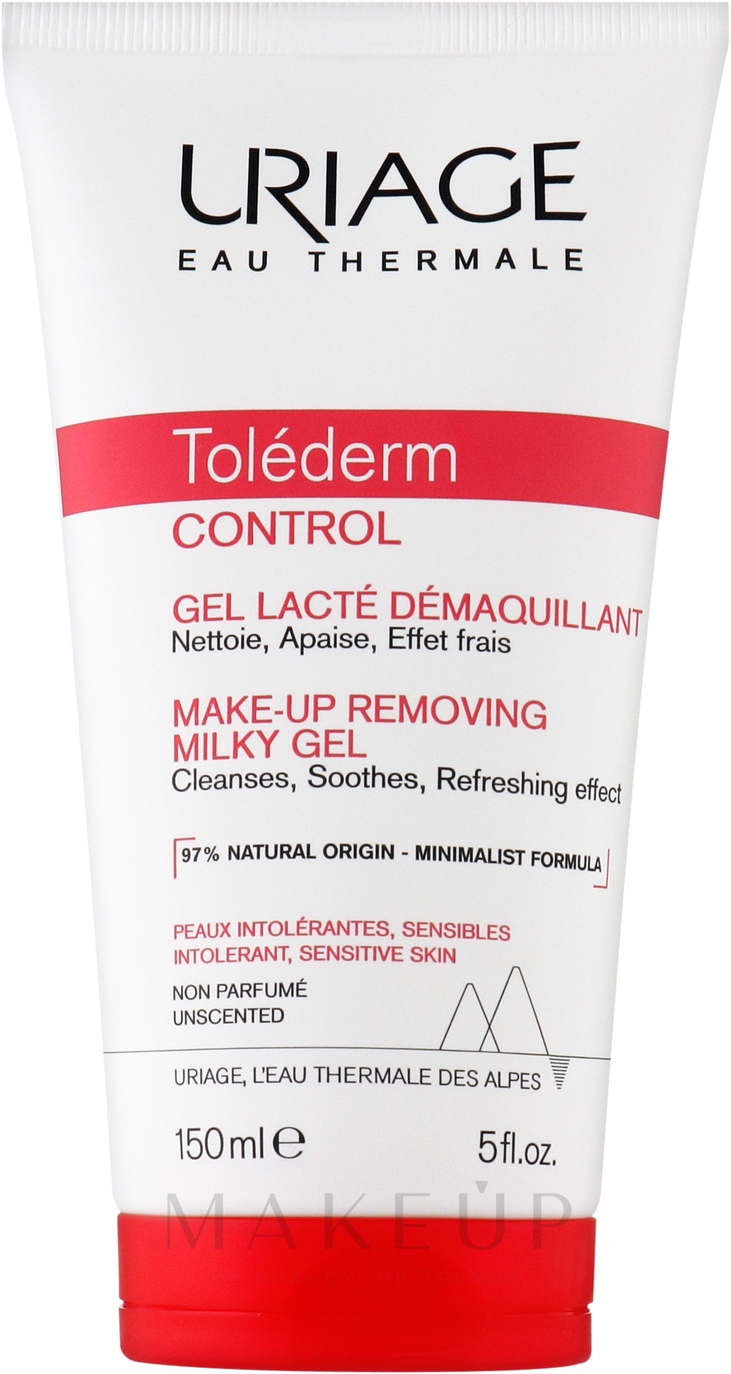 Uriage Tolederm Control Make-Up Removing Milky Gel - Make-up-Entferner Milch — Bild 150 ml
