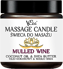 Düfte, Parfümerie und Kosmetik Massagekerze Mulled Wine - VCee Massage Candle Mulled Wine Coconut Oil & Shea Butter