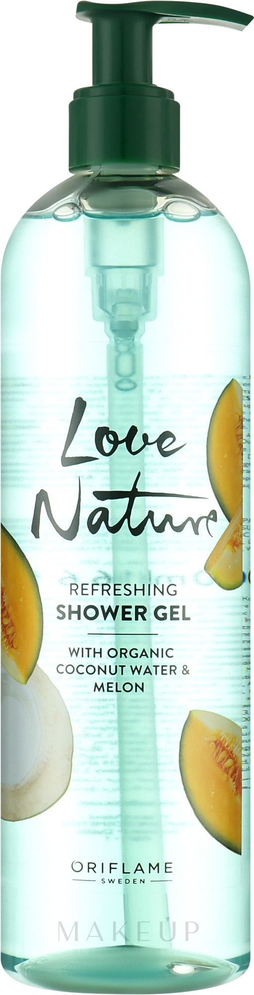 Energetisierendes Duschgel mit Bio-Kokoswasser und Melone - Oriflame Love Nature Organic Coconut Water & Melon Shower Gel — Bild 500 ml