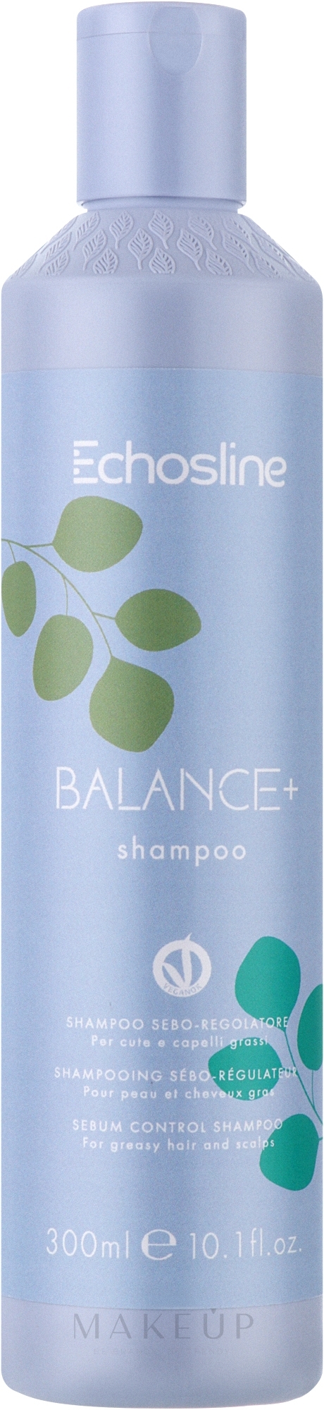 Talgregulierendes Shampoo - Echosline Balance Plus Shampoo  — Bild 300 ml