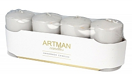 Düfte, Parfümerie und Kosmetik Kerzenset silber - Artman Candles (Dekorative Kerze 4 St.)
