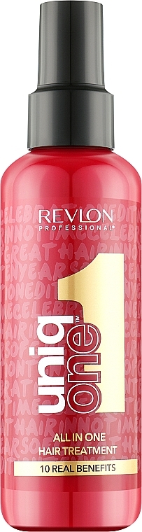 10in1 Reparierende Anti-Frizz Haarmaske mit Hitzeschutz in Sprayform - Revlon Professional UniqOne Hair Treatment Celebration Edition — Bild N1
