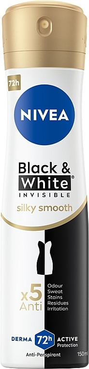 Deospray Antitranspirant - NIVEA Black & White Invisible Silky Smooth Antiperspirant Spray