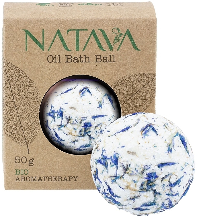 Badebombe Kornblume - Natava Oil Bath Ball Cornflower — Bild N1