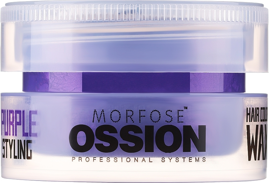 Haarstylingwachs lila - Morfose Ossion Hair Color Wax Purple Styling  — Bild N2