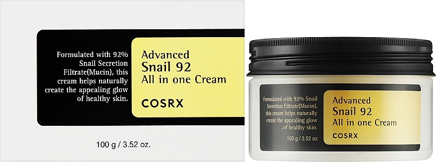 Regenerierende Schneckencreme für das Gesicht - COSRX Advanced Snail 92 All In One Cream — Bild N2