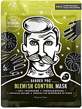 Gesichtsmaske gegen Unreinheiten - BarberPro Blemish Control Face Sheet Mask — Bild N1